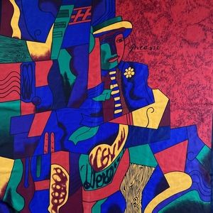 Vintage Picasso Silk Scarf